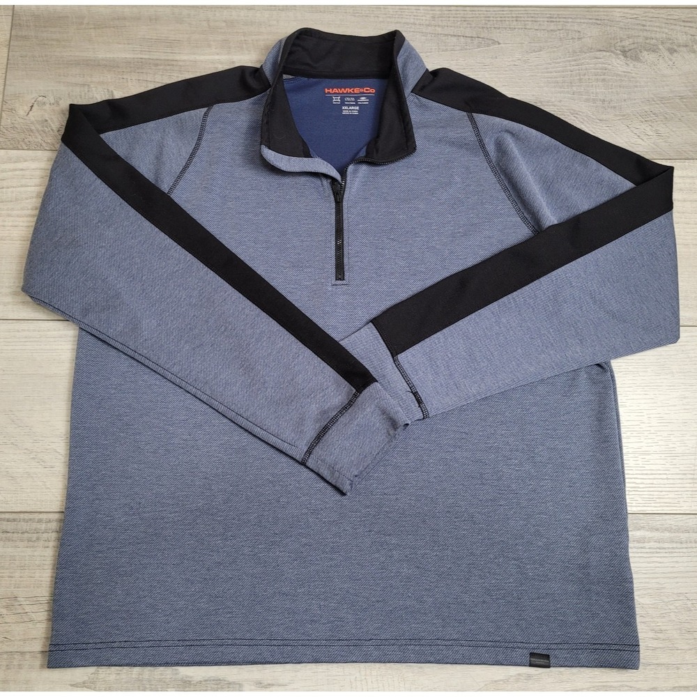 Hawke & Co 1/4 Zip Pullover Mens XXL Grey Golf Pro Series Performance Sportswear